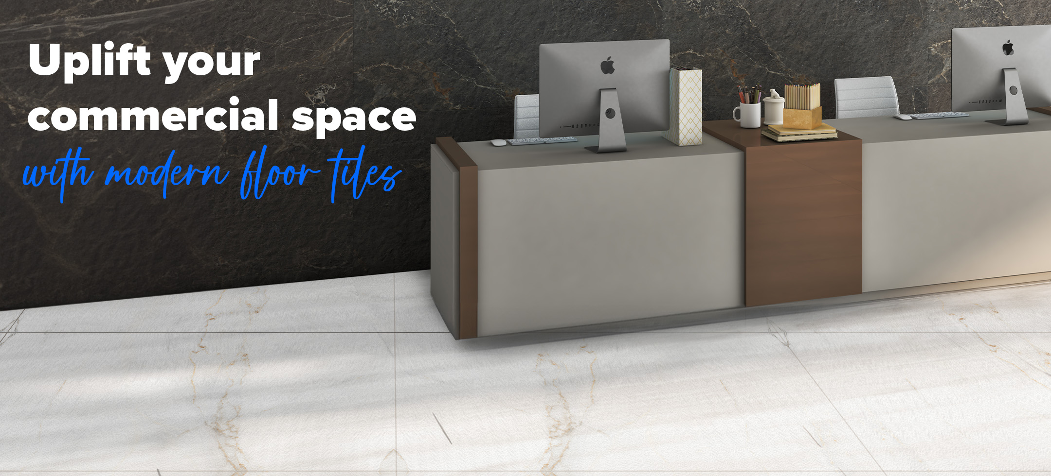 Uplift your commercial space with modern floor tiles