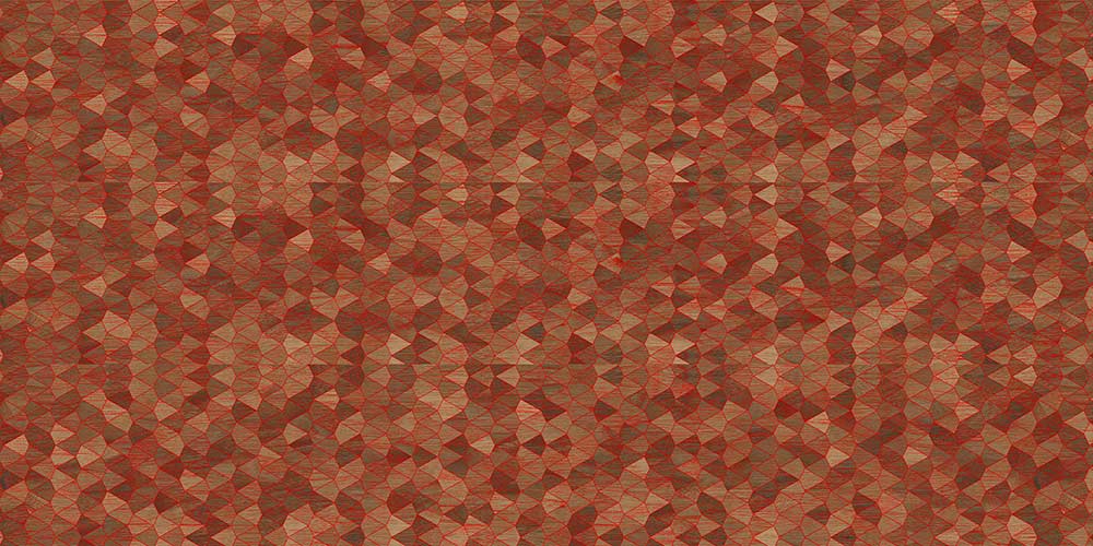 Vivid Mosaic Red Carving Matt|600x1200|Modern Bathroom and Restroom Tiles