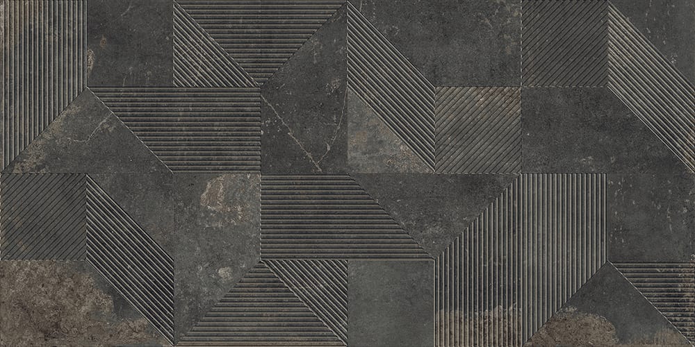 Desire Charcoal Decor|600x1200|Bedroom Tiles